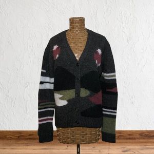 Wilfred Abstract Wool/Mohair Cardigan